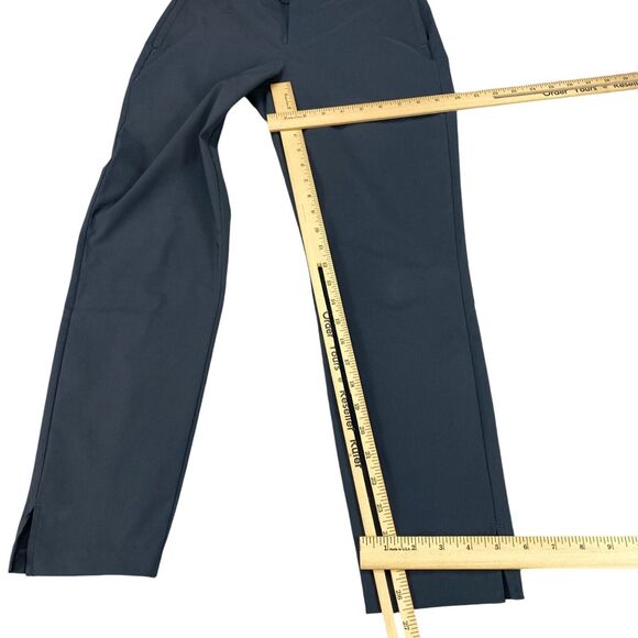 Eddie Bauer Pants Womens Sz 2 Gray Ankle Slit Zipper Pockets Flat Front Outdoor - Picture 4 of 16